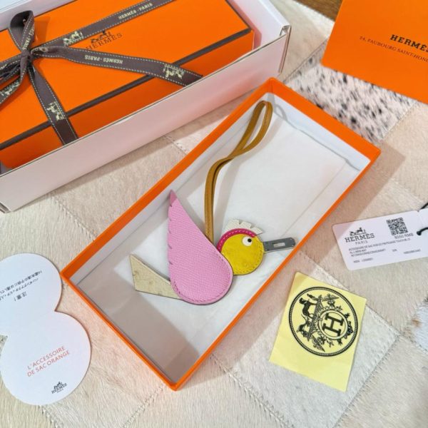 designer,replica,clothing,fake,1:1,lv,luxury,high quality New Hermes Bird charm for Hermes crocodile and bird bag (9UC7KJ)