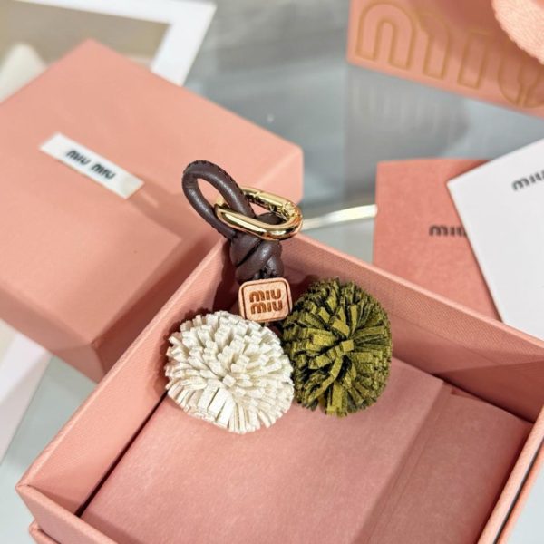 designer,replica,clothing,fake,1:1,lv,luxury,high quality MIUMIU Flower Bag Charm, Medium Size (FZQAVG)