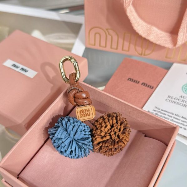 designer,replica,clothing,fake,1:1,lv,luxury,high quality MIUMIU Flower Bag Charm, Medium Size (Y0TVET)