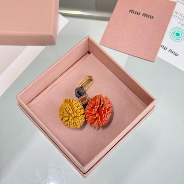 designer,replica,clothing,fake,1:1,lv,luxury,high quality MIUMIU Flower Bag Charm (8WI1Z7)