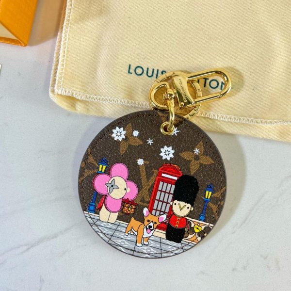 designer,replica,clothing,fake,1:1,lv,luxury,high quality LV keychain, round tag pendant, round keychain M00501XMAS, bag charm and keychain (9R20HZ)