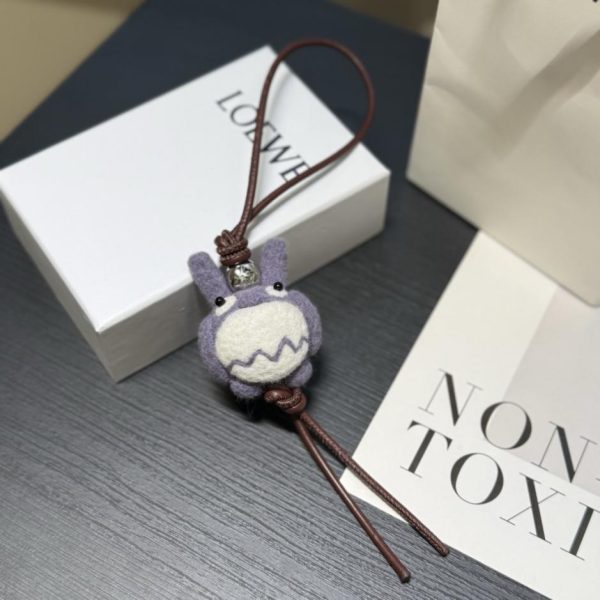 designer,replica,clothing,fake,1:1,lv,luxury,high quality New Arrival: Loewe Totoro Felt and Cowhide Leather Pendant (FNGMMJ)