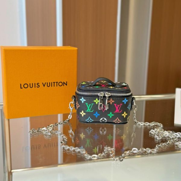 designer,replica,clothing,fake,1:1,lv,luxury,high quality Louis Vuitton Mini Microvanity Makeup Bag Crossbody Bag (3BFBCC)