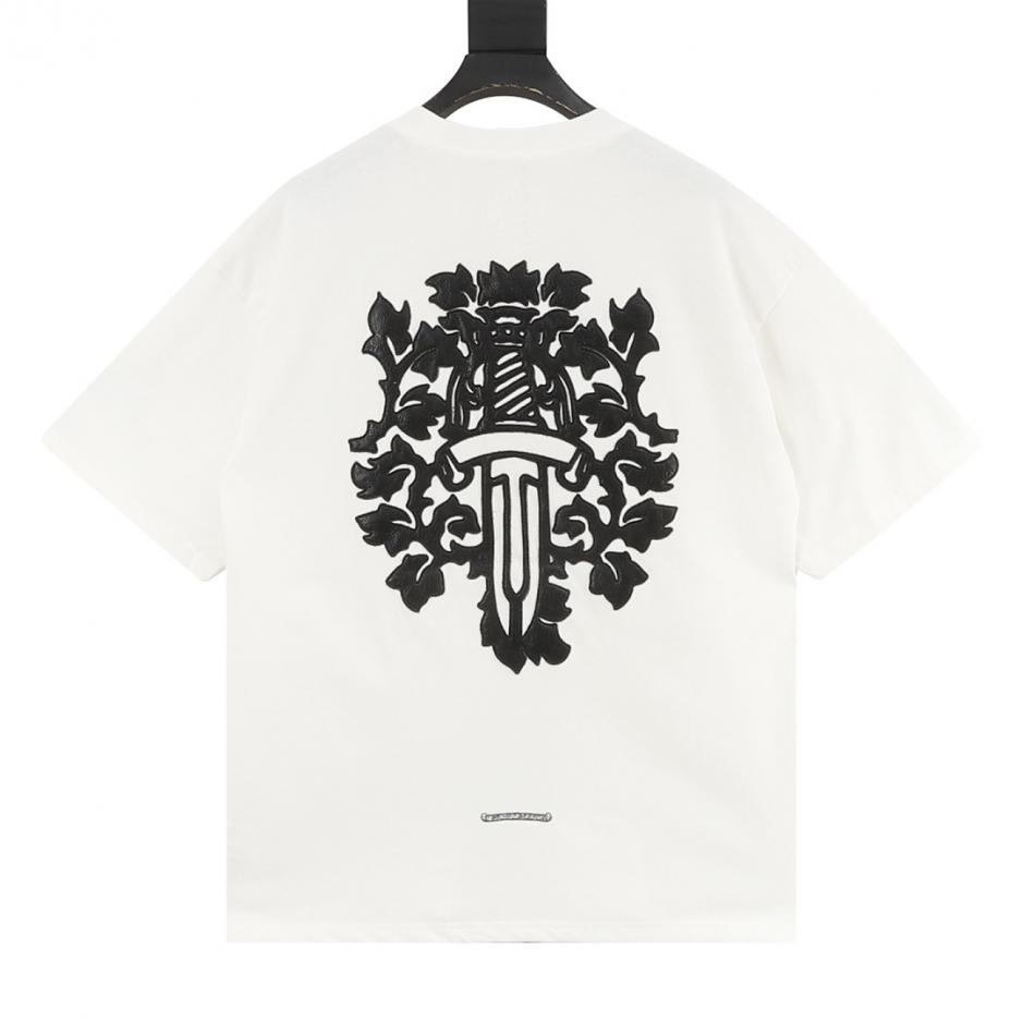 designer,replica,clothing,fake,1:1,lv,luxury,high quality Chtome Hearts Heavy-Duty Leather Label Short-Sleeve T-Shirt (1W7V9) designer,replica,clothing,fake,1:1,lv,luxury,high quality Chtome Hearts Heavy-Duty Leather Label Short-Sleeve T-Shirt (1W7V9)