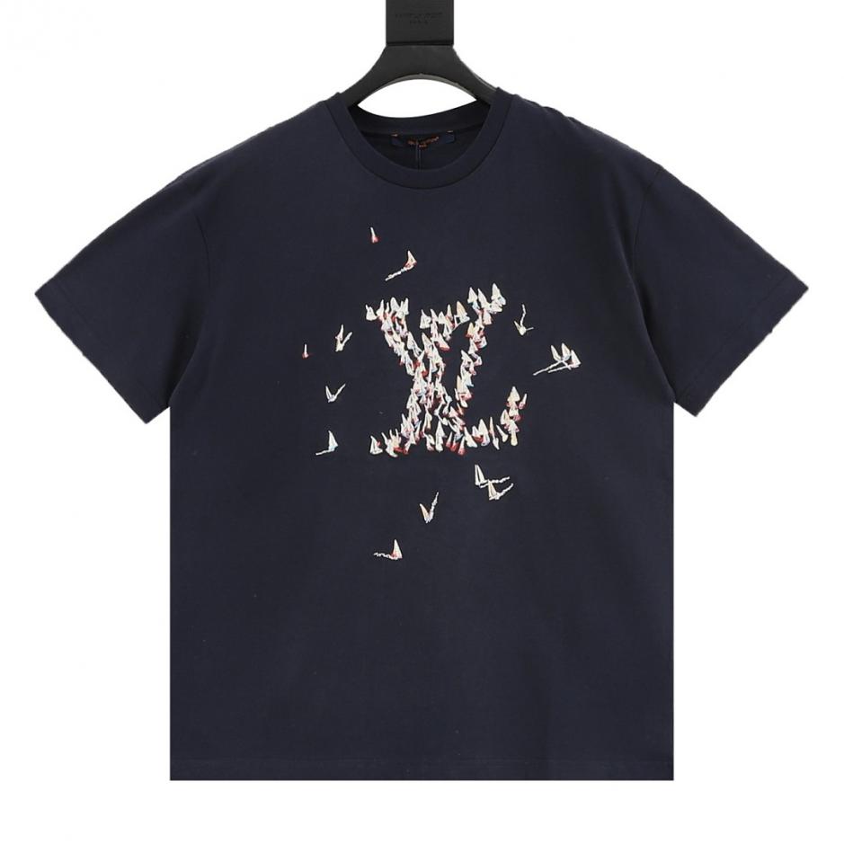 designer,replica,clothing,fake,1:1,lv,luxury,high quality Louis Vuitton Origami Crane Embroidered Short-Sleeve T-Shirt (VFBLR) designer,replica,clothing,fake,1:1,lv,luxury,high quality Louis Vuitton Origami Crane Embroidered Short-Sleeve T-Shirt (VFBLR)