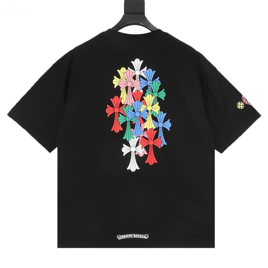 designer,replica,clothing,fake,1:1,lv,luxury,high quality Chtome Hearts Colorful Cross Short-Sleeve T-Shirt (CZOAJ) designer,replica,clothing,fake,1:1,lv,luxury,high quality Chtome Hearts Colorful Cross Short-Sleeve T-Shirt (CZOAJ)