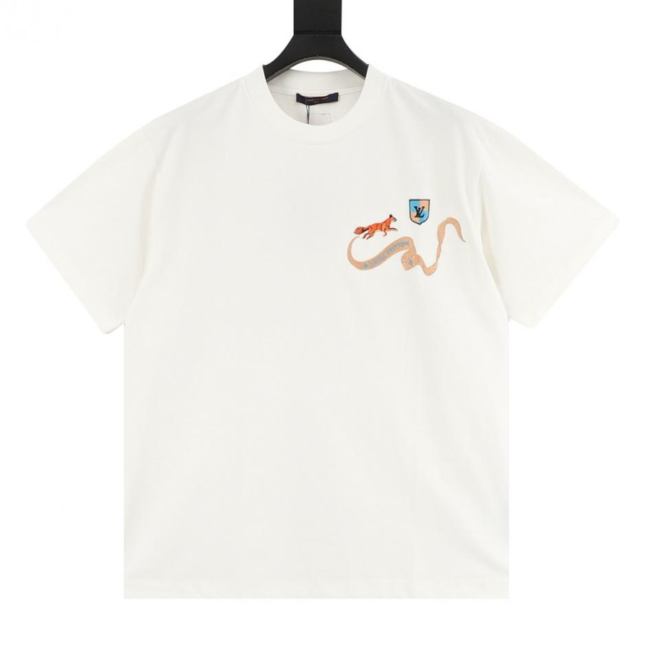 designer,replica,clothing,fake,1:1,lv,luxury,high quality Louis Vuitton Vintage Embroidered Fox Ribbon Badge Short-Sleeve T-Shirt (G60U3) designer,replica,clothing,fake,1:1,lv,luxury,high quality Louis Vuitton Vintage Embroidered Fox Ribbon Badge Short-Sleeve T-Shirt (G60U3)