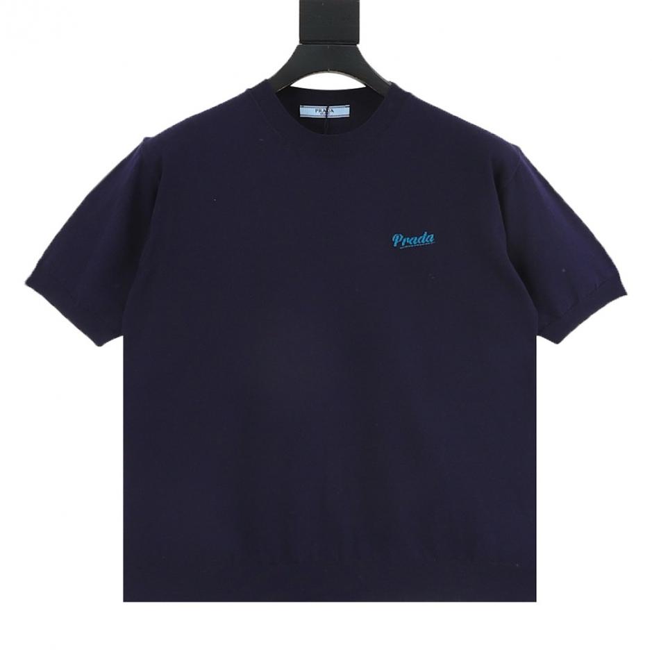 designer,replica,clothing,fake,1:1,lv,luxury,high quality PRADA Two-tone Logo Intarsia Knit Short-Sleeve T-Shirt (0H9ZI) designer,replica,clothing,fake,1:1,lv,luxury,high quality PRADA Two-tone Logo Intarsia Knit Short-Sleeve T-Shirt (0H9ZI)