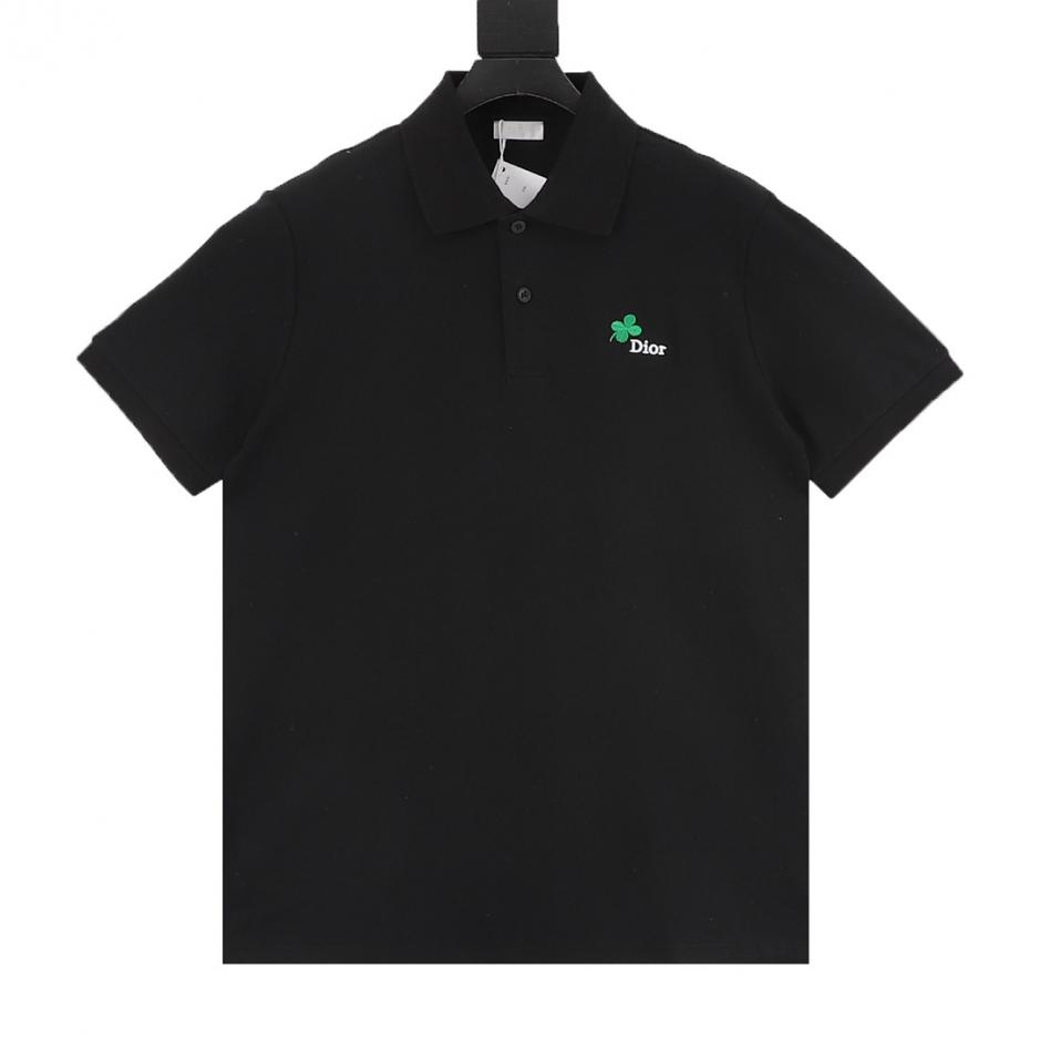 designer,replica,clothing,fake,1:1,lv,luxury,high quality Dior four-leaf clover embroidered letter short-sleeved polo shirt (MESSJ) designer,replica,clothing,fake,1:1,lv,luxury,high quality Dior four-leaf clover embroidered letter short-sleeved polo shirt (MESSJ)