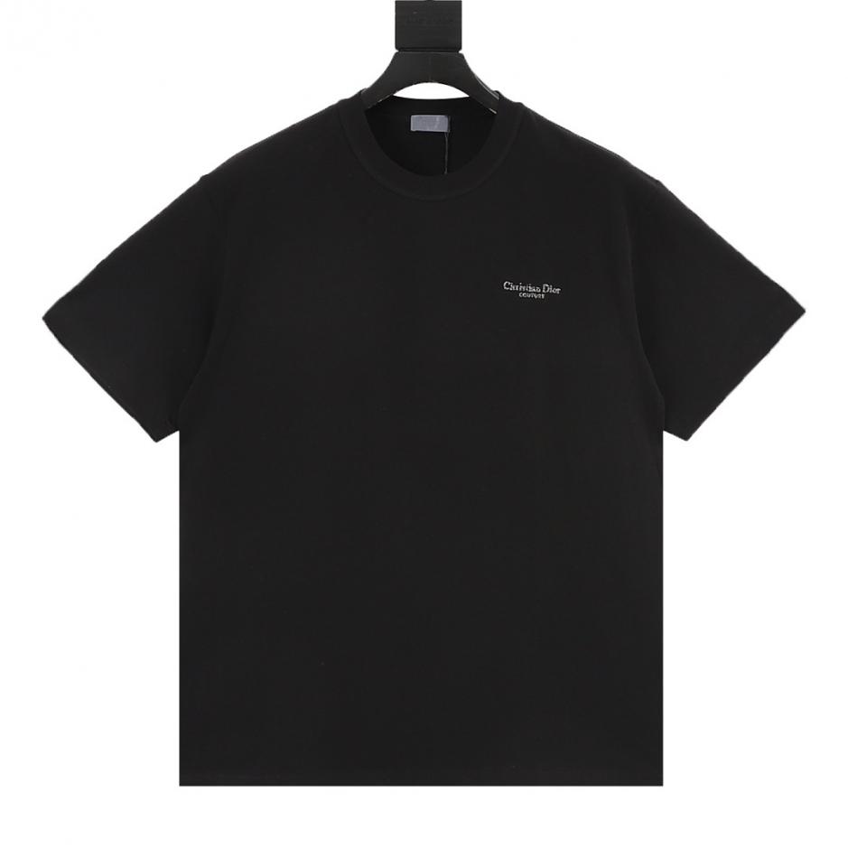 designer,replica,clothing,fake,1:1,lv,luxury,high quality Dior short-sleeved T-shirt with silver embroidered lettering on the left chest (DXQBN) designer,replica,clothing,fake,1:1,lv,luxury,high quality Dior short-sleeved T-shirt with silver embroidered lettering on the left chest (DXQBN)