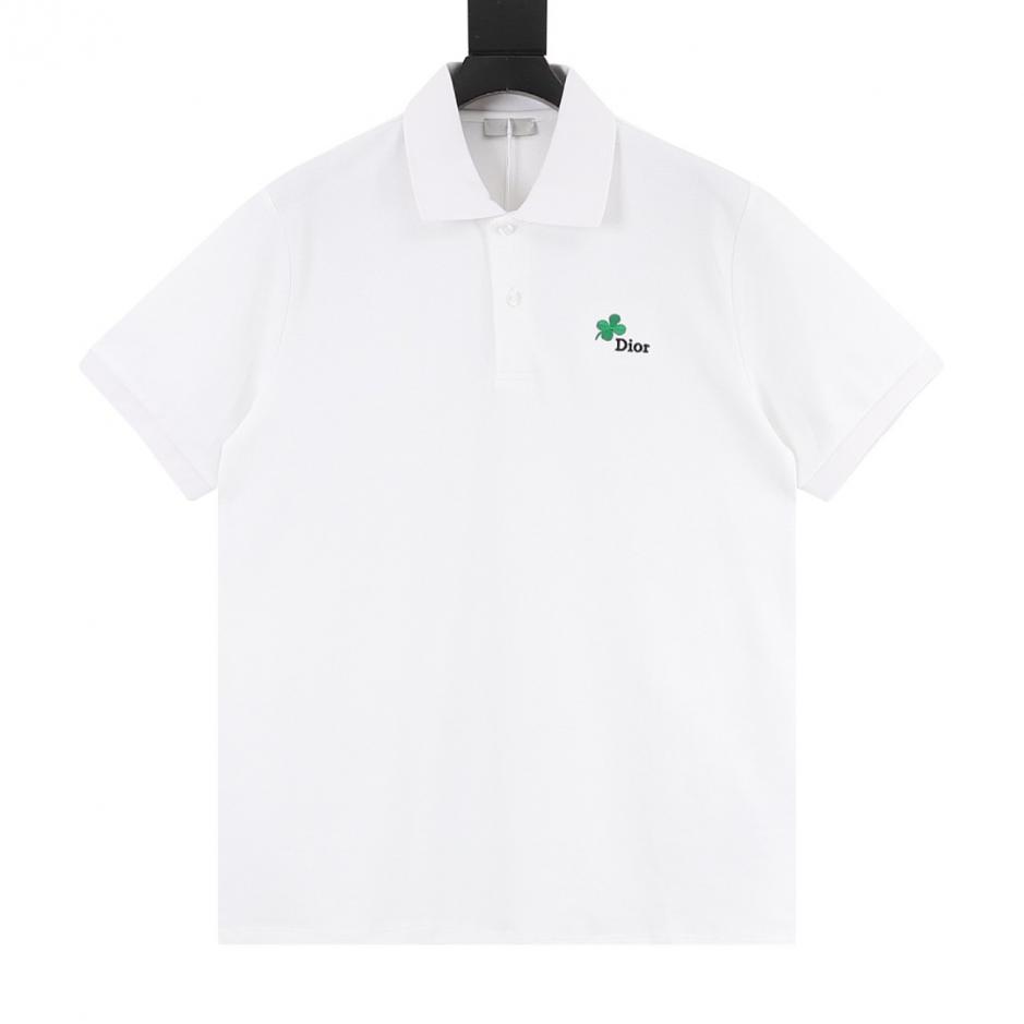 designer,replica,clothing,fake,1:1,lv,luxury,high quality Dior four-leaf clover embroidered letter short-sleeved polo shirt (ZLBKA) designer,replica,clothing,fake,1:1,lv,luxury,high quality Dior four-leaf clover embroidered letter short-sleeved polo shirt (ZLBKA)