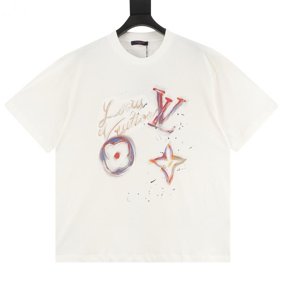 designer,replica,clothing,fake,1:1,lv,luxury,high quality Louis Vuitton Oil Painting Splashed Handwritten Signature Embossed Short-Sleeve T-Shirt (1NJV0) designer,replica,clothing,fake,1:1,lv,luxury,high quality Louis Vuitton Oil Painting Splashed Handwritten Signature Embossed Short-Sleeve T-Shirt (1NJV0)