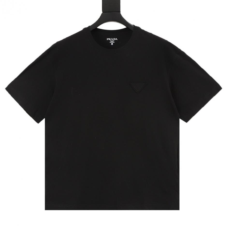 designer,replica,clothing,fake,1:1,lv,luxury,high quality PRADA Tricolor Label Short-Sleeve T-Shirt (CRO9S) designer,replica,clothing,fake,1:1,lv,luxury,high quality PRADA Tricolor Label Short-Sleeve T-Shirt (CRO9S)