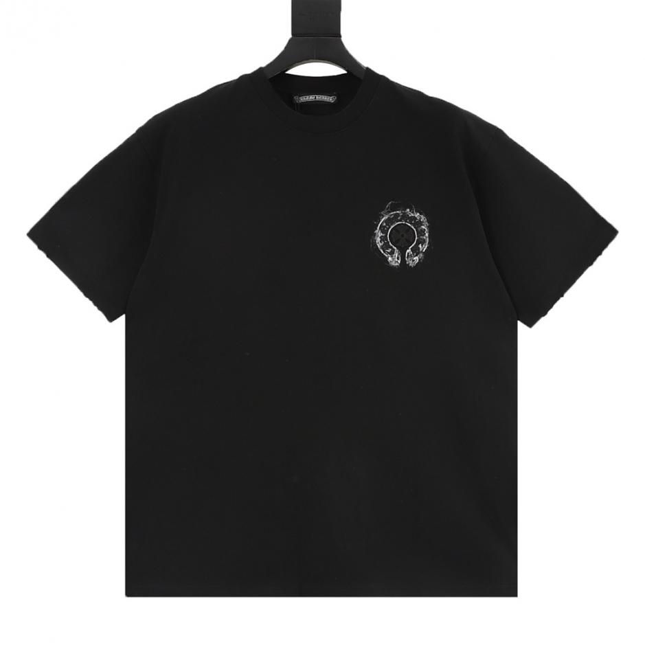 designer,replica,clothing,fake,1:1,lv,luxury,high quality Chrome Hearts Horseshoe Embroidery Smoke Splatter Ink Wash Ripped Short-Sleeve T-Shirt (T4IL7) designer,replica,clothing,fake,1:1,lv,luxury,high quality Chrome Hearts Horseshoe Embroidery Smoke Splatter Ink Wash Ripped Short-Sleeve T-Shirt (T4IL7)