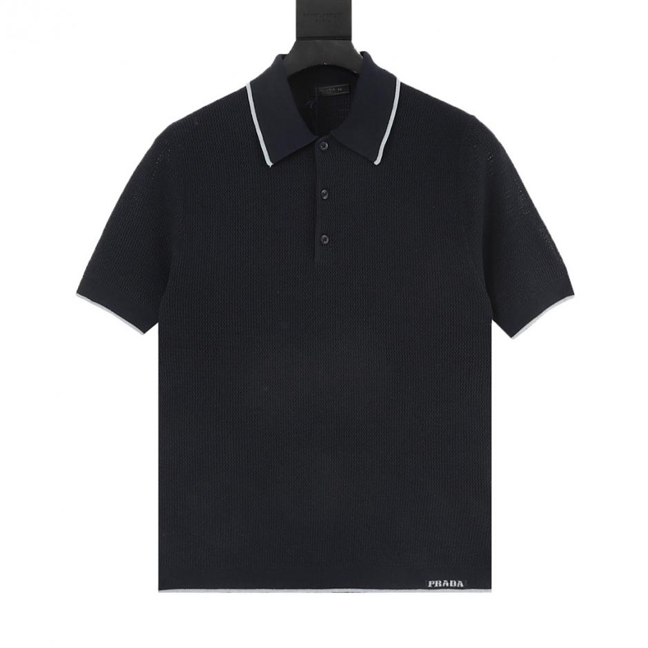 designer,replica,clothing,fake,1:1,lv,luxury,high quality PRADA logo mesh knit short-sleeved polo shirt (TONR4) designer,replica,clothing,fake,1:1,lv,luxury,high quality PRADA logo mesh knit short-sleeved polo shirt (TONR4)