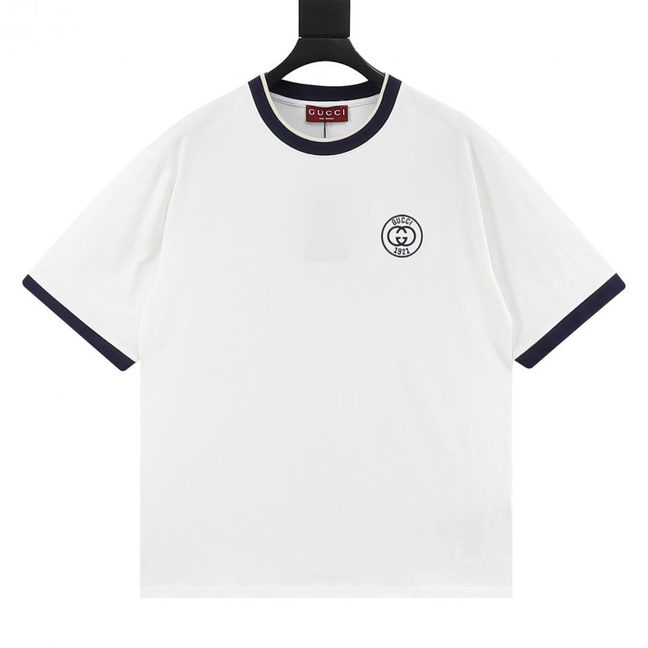 designer,replica,clothing,fake,1:1,lv,luxury,high quality Gucci Campus Style Color Block Ribbed Neck Short-Sleeve T-Shirt with Double G Embroidery (ZN8F9) designer,replica,clothing,fake,1:1,lv,luxury,high quality Gucci Campus Style Color Block Ribbed Neck Short-Sleeve T-Shirt with Double G Embroidery (ZN8F9)