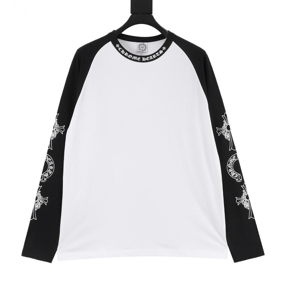 designer,replica,clothing,fake,1:1,lv,luxury,high quality Chrome Hearts Black + Gray Long-Sleeve with Sanskrit Collar and Color Block Design (7INKU) designer,replica,clothing,fake,1:1,lv,luxury,high quality Chrome Hearts Black + Gray Long-Sleeve with Sanskrit Collar and Color Block Design (7INKU)