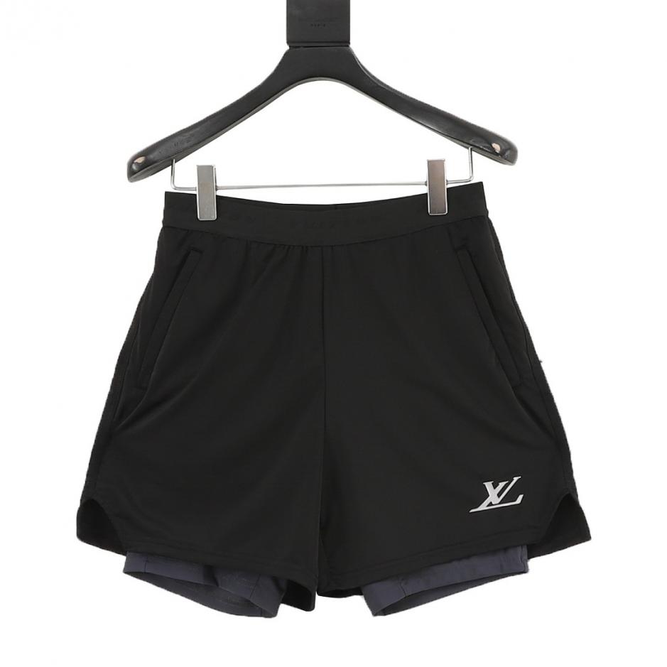 designer,replica,clothing,fake,1:1,lv,luxury,high quality Louis Vuitton logo print double-layered shorts (IG11H) designer,replica,clothing,fake,1:1,lv,luxury,high quality Louis Vuitton logo print double-layered shorts (IG11H)