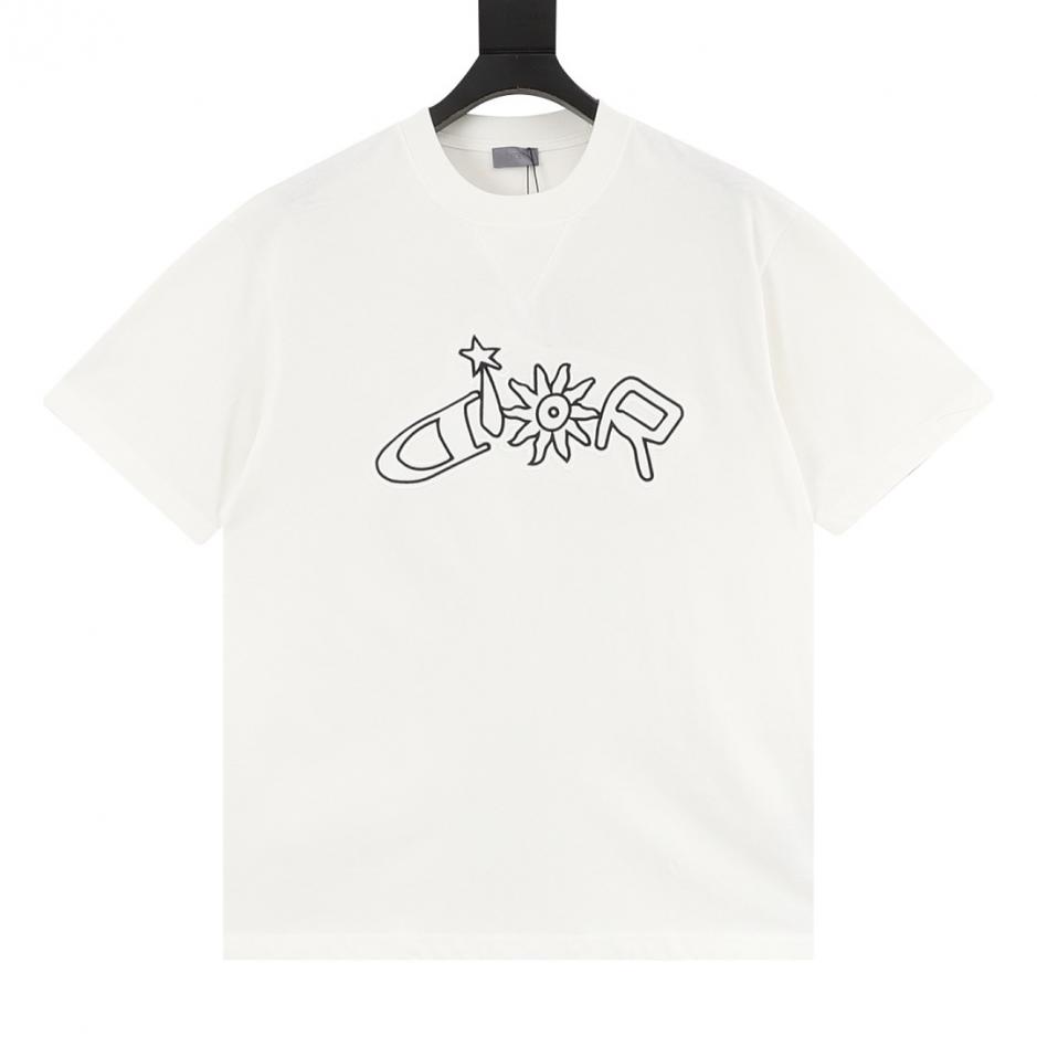 designer,replica,clothing,fake,1:1,lv,luxury,high quality Dior limited edition embroidered short-sleeved T-shirt with starburst and sunflower design (SISDM) designer,replica,clothing,fake,1:1,lv,luxury,high quality Dior limited edition embroidered short-sleeved T-shirt with starburst and sunflower design (SISDM)