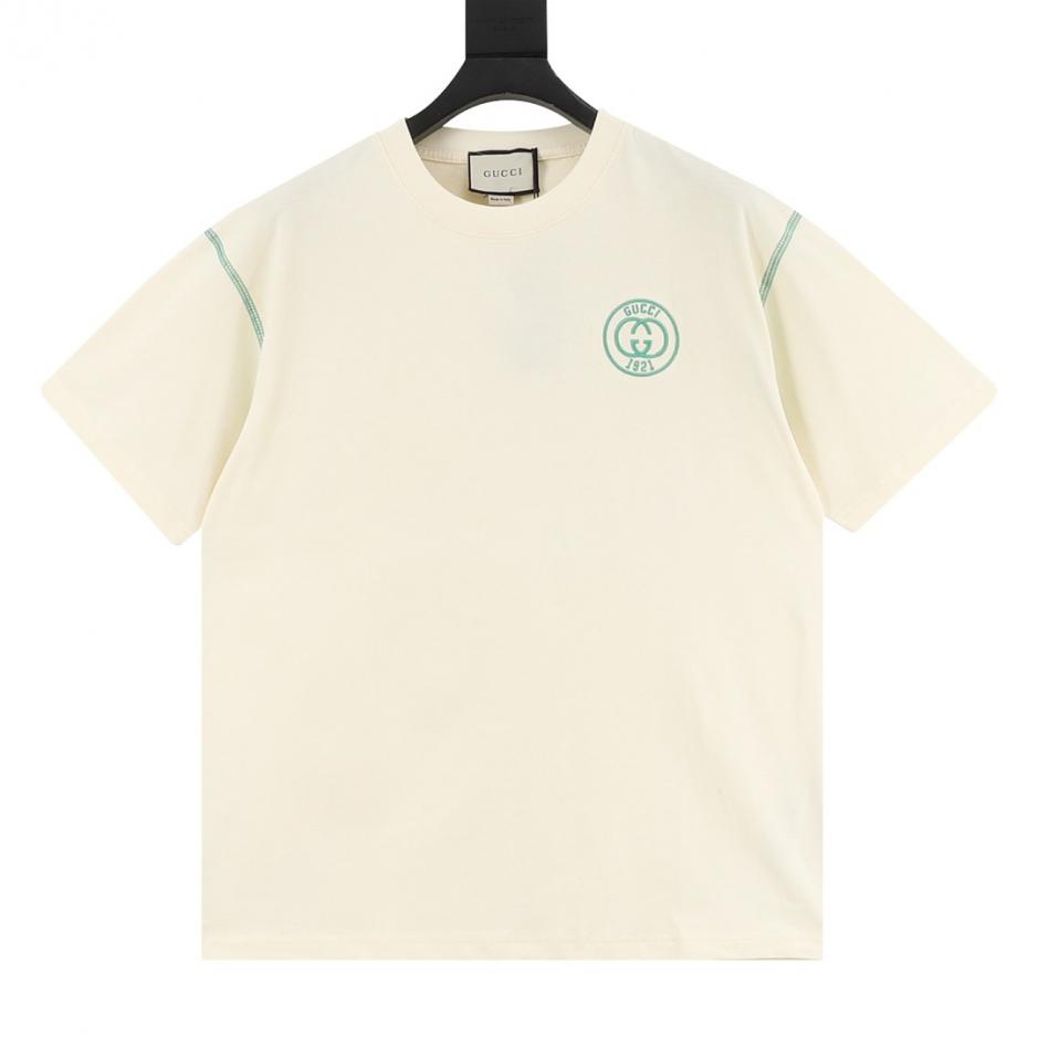 designer,replica,clothing,fake,1:1,lv,luxury,high quality Gucci 1921 Double G Logo Embroidered Short-Sleeve T-Shirt (BBKI1) designer,replica,clothing,fake,1:1,lv,luxury,high quality Gucci 1921 Double G Logo Embroidered Short-Sleeve T-Shirt (BBKI1)