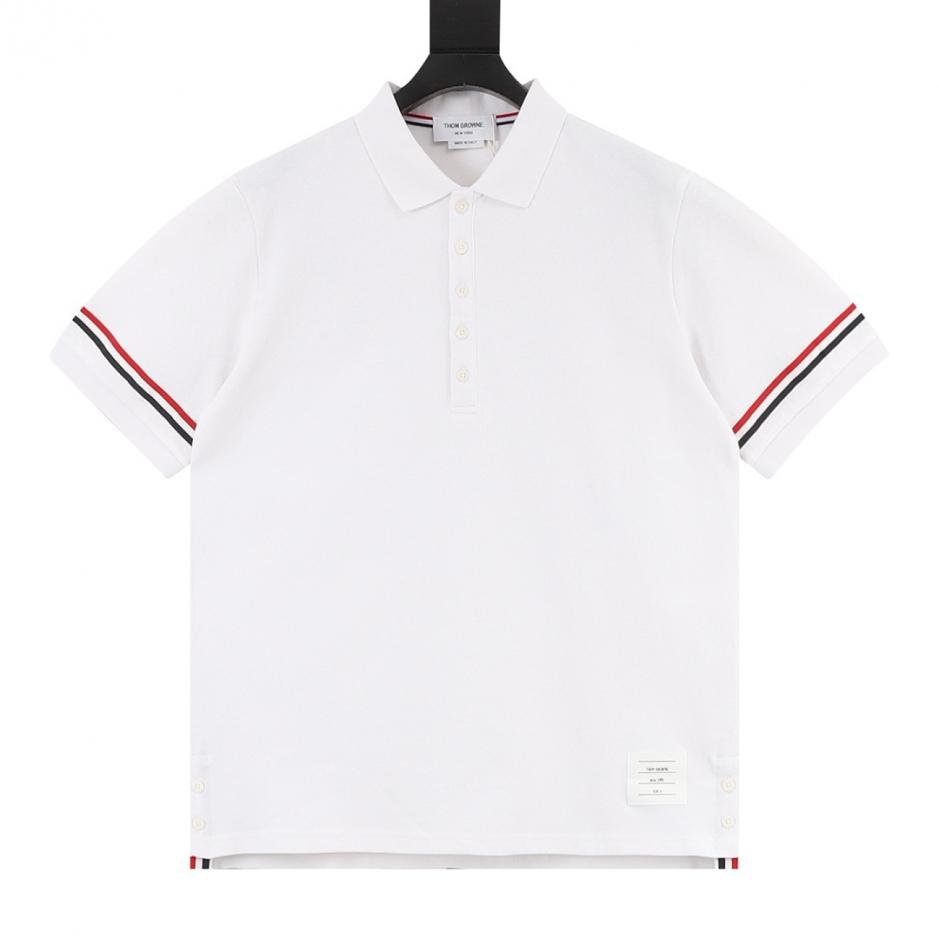 designer,replica,clothing,fake,1:1,lv,luxury,high quality Thom Browne polo shirt with honeycomb pattern and double sleeve label webbing (HFXSI) designer,replica,clothing,fake,1:1,lv,luxury,high quality Thom Browne polo shirt with honeycomb pattern and double sleeve label webbing (HFXSI)