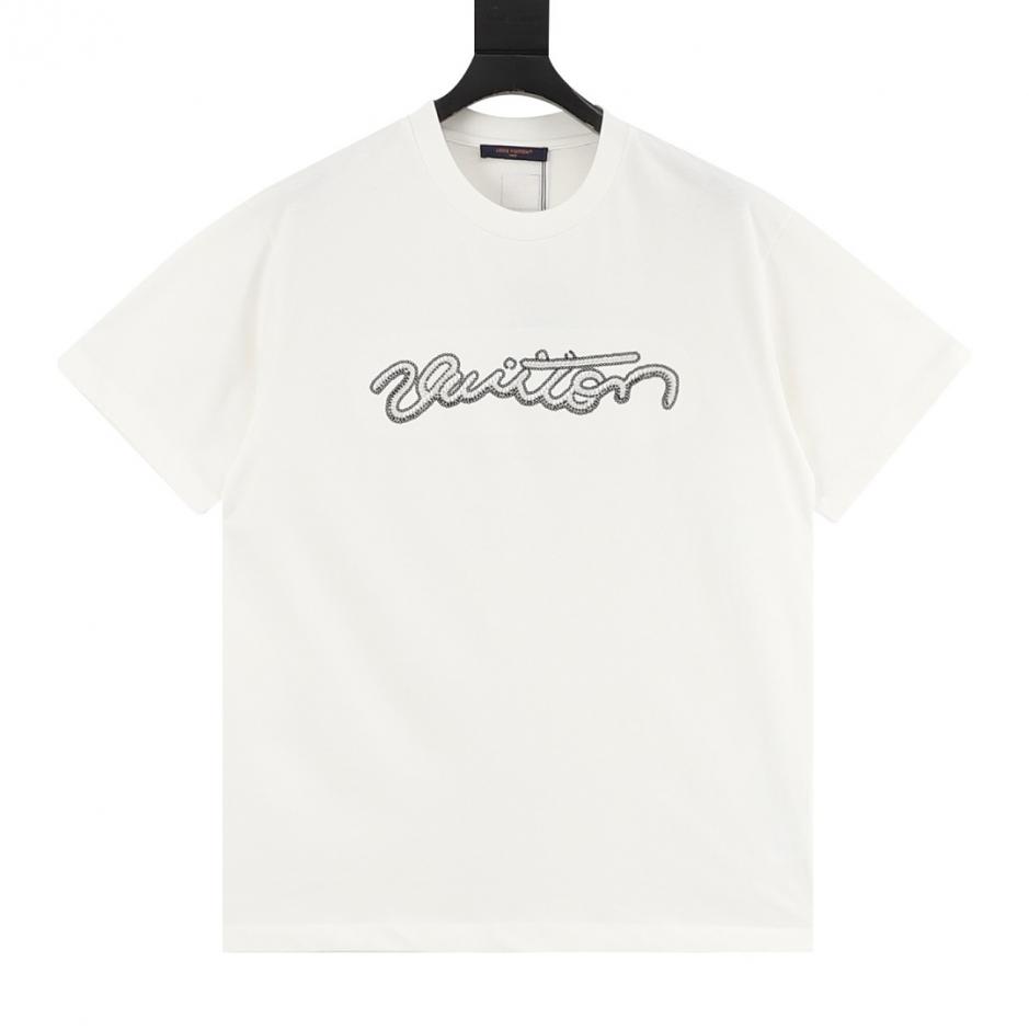 designer,replica,clothing,fake,1:1,lv,luxury,high quality Louis Vuitton LV Handwritten Rhinestone Signature Short-Sleeve T-Shirt (C1N0C) designer,replica,clothing,fake,1:1,lv,luxury,high quality Louis Vuitton LV Handwritten Rhinestone Signature Short-Sleeve T-Shirt (C1N0C)