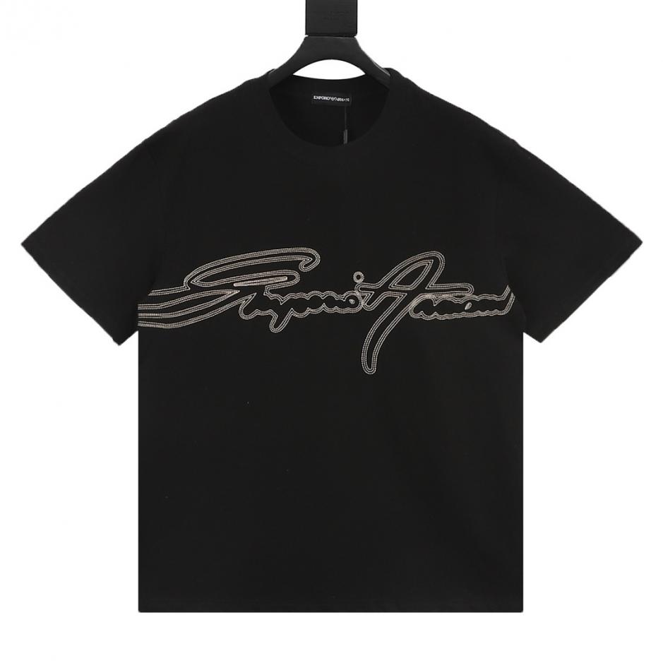designer,replica,clothing,fake,1:1,lv,luxury,high quality Emporio Armani Signature Embroidered Short-Sleeve T-Shirt (L54N4) designer,replica,clothing,fake,1:1,lv,luxury,high quality Emporio Armani Signature Embroidered Short-Sleeve T-Shirt (L54N4)