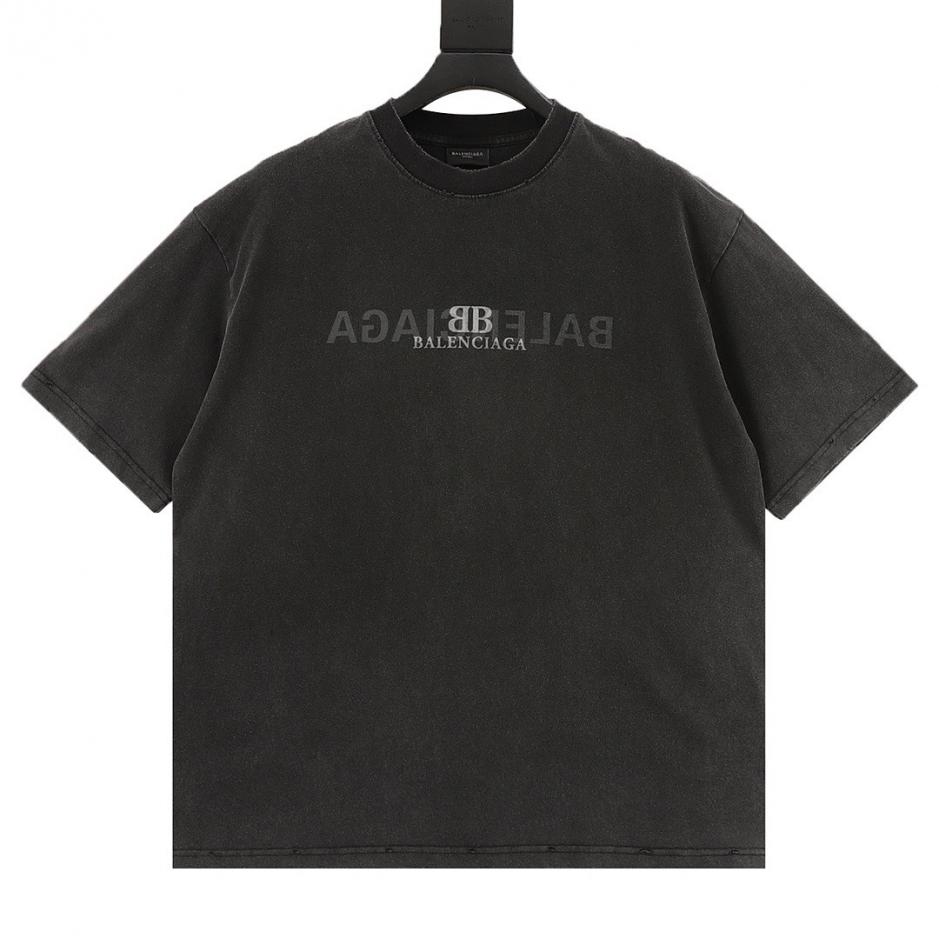 designer,replica,clothing,fake,1:1,lv,luxury,high quality Balenciaga Reverse Letter Double B Print Washed Ripped Short-Sleeve T-Shirt (Q9U2J) designer,replica,clothing,fake,1:1,lv,luxury,high quality Balenciaga Reverse Letter Double B Print Washed Ripped Short-Sleeve T-Shirt (Q9U2J)
