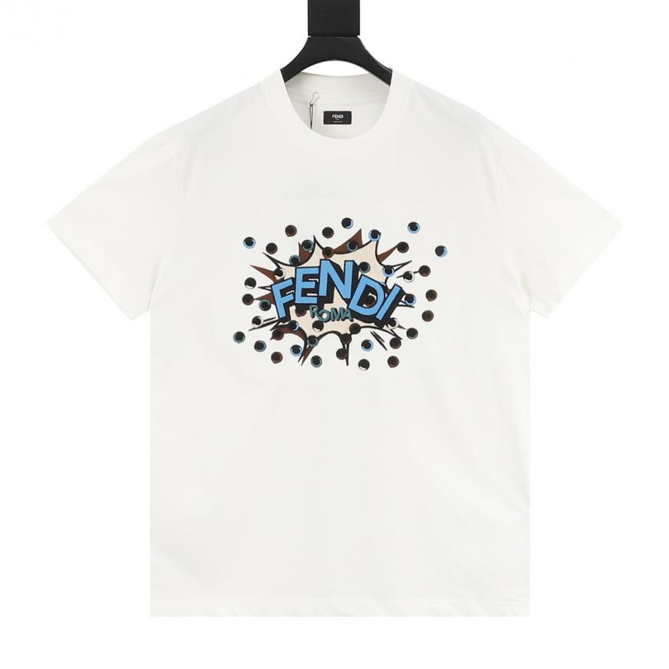 designer,replica,clothing,fake,1:1,lv,luxury,high quality Fendi Polka Dot Letter Embroidery Short-Sleeve T-Shirt (S0909) designer,replica,clothing,fake,1:1,lv,luxury,high quality Fendi Polka Dot Letter Embroidery Short-Sleeve T-Shirt (S0909)