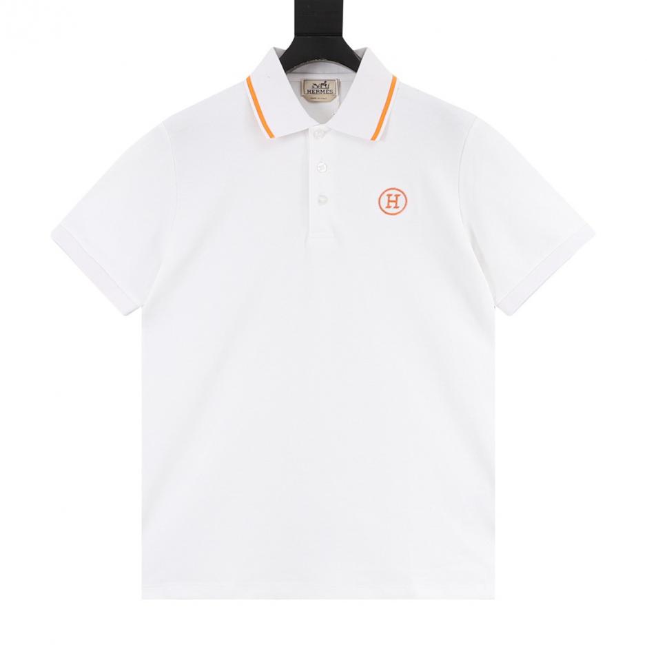 designer,replica,clothing,fake,1:1,lv,luxury,high quality HERMES Short-Sleeve Polo Shirt with Contrasting Collar and Embroidered Logo on Chest (HFZY3) designer,replica,clothing,fake,1:1,lv,luxury,high quality HERMES Short-Sleeve Polo Shirt with Contrasting Collar and Embroidered Logo on Chest (HFZY3)